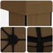 Tuinprieel 6 x 3 m Taupe Polyester en staal 190 gsm