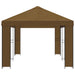 Tuinprieel 6 x 3 m Taupe Polyester en staal 190 gsm