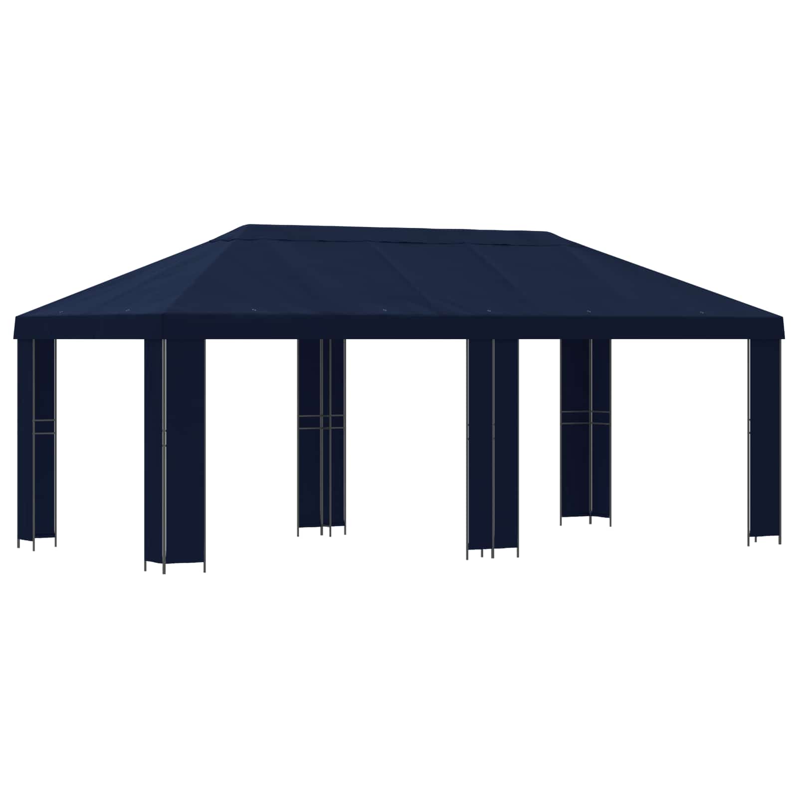 Tuinprieel 6 x 3 m Blauw Polyester en staal 190 gsm
