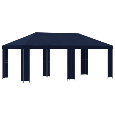 Tuinprieel 6 x 3 m Blauw Polyester en staal 190 gsm