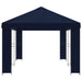 Tuinprieel 6 x 3 m Blauw Polyester en staal 190 gsm