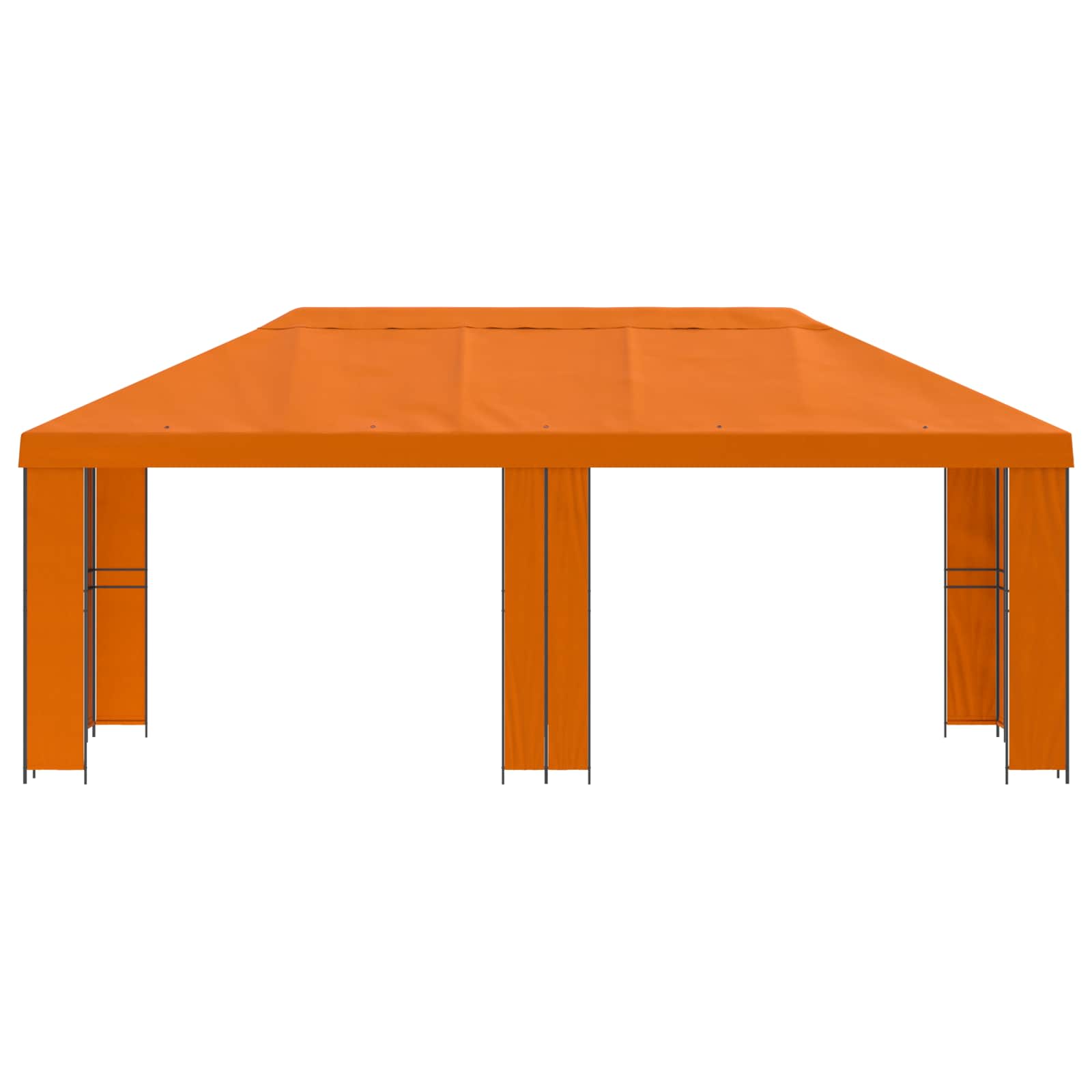 Tuinprieel 6 x 3 m Oranje Polyester en staal 190 gsm