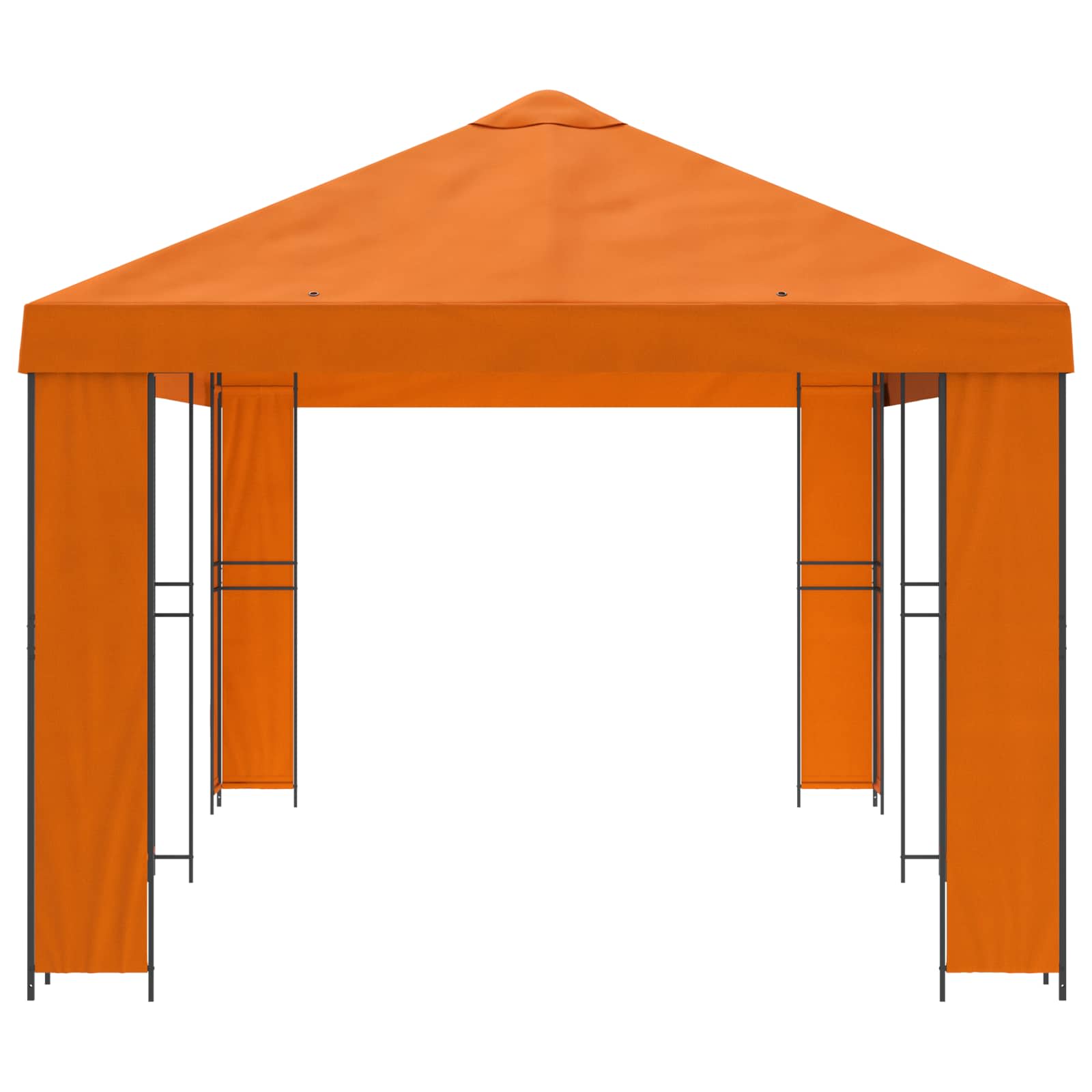 Tuinprieel 6 x 3 m Oranje Polyester en staal 190 gsm