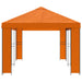 Tuinprieel 6 x 3 m Oranje Polyester en staal 190 gsm