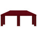 Tuinprieel 6 x 3 m Bordeauxrood Polyester en staal 190 gsm
