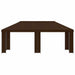 Tuinprieel 6 x 3 m Bruin Polyester en staal 190 gsm