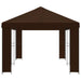 Tuinprieel 6 x 3 m Bruin Polyester en staal 190 gsm