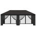 Tuin Gazebo met Zijwanden 6 x 3 m Antracietkleurig