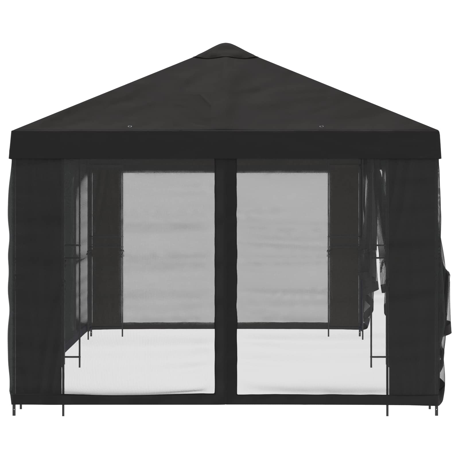 Tuin Gazebo met Zijwanden 6 x 3 m Antracietkleurig