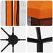 Tuin Gazebo met Zijwanden 6 x 3 m Oranje Polyester en staal
