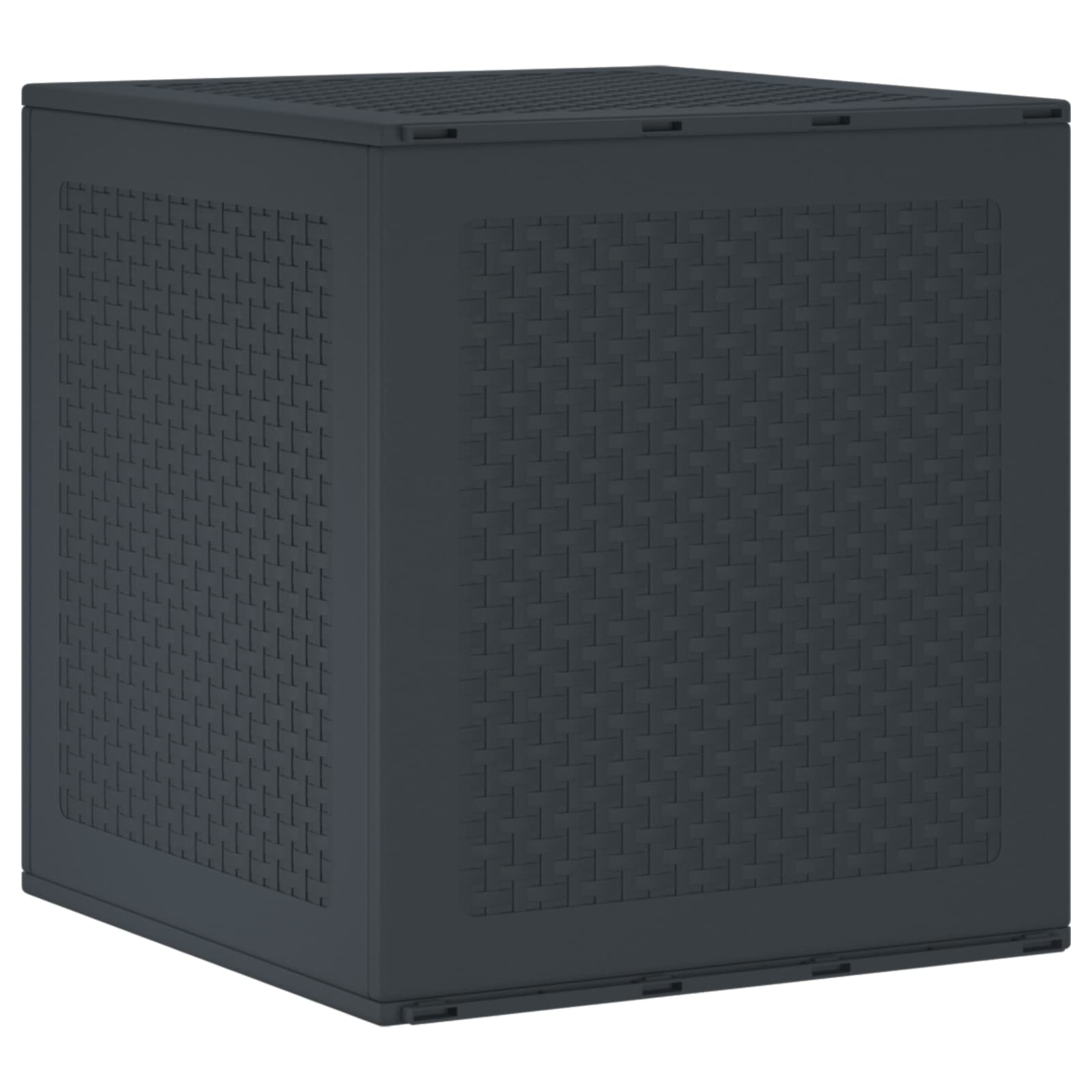 Opbergbox met opslag Antraciet 55 x 53 x 57 cm Polypropyleen