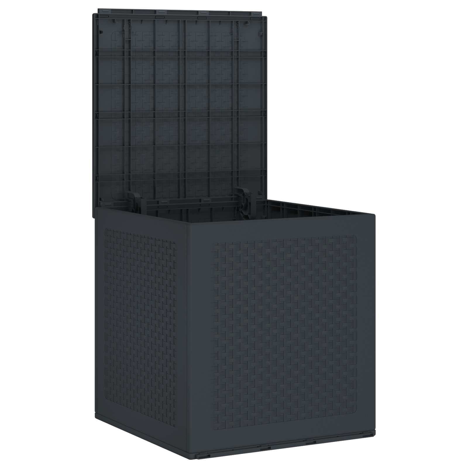 Opbergbox met opslag Antraciet 55 x 53 x 57 cm Polypropyleen