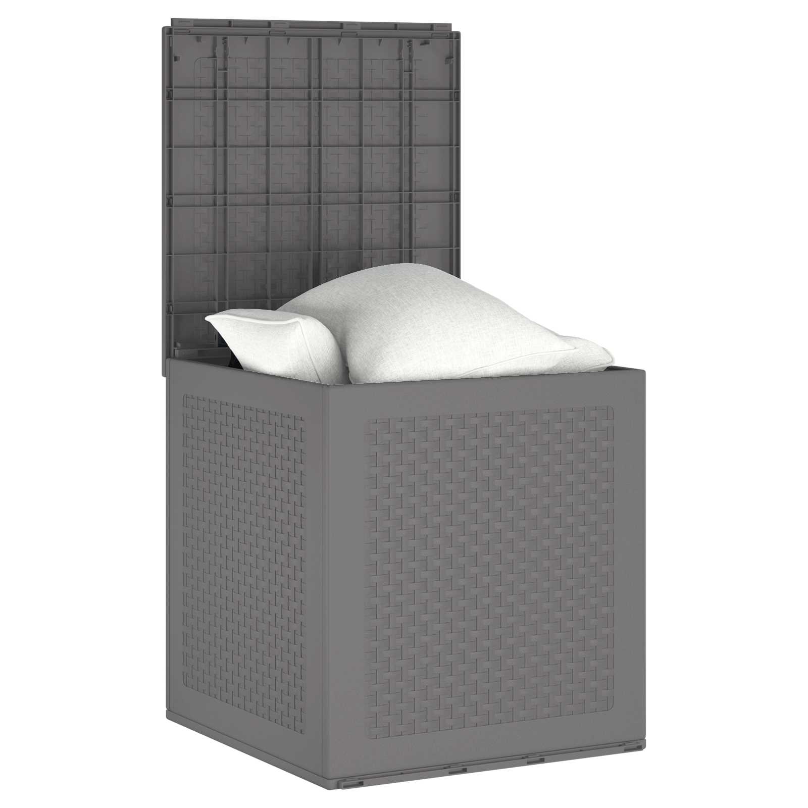 Opbergbox met opslag Lichtgrijs 55 x 53 x 57 cm Polypropyleen