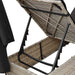 Dubbele ligbed Lichtgrijs 205 x 129 x 200 cm poly rattan