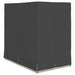 Dubbele ligbed Lichtgrijs 205 x 129 x 200 cm poly rattan