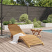 Ligstoel Bruin 198 x 55 x 58,5 cm Massief Teakhout