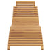 Ligstoel Bruin 198 x 55 x 58,5 cm Massief Teakhout