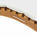 Tuininfurniture Sunlounger met kussen Bruin 198 x 55 x 58,5 cm