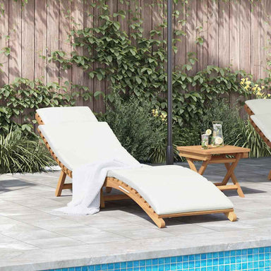 Tuininfurniture Sunlounger met kussen Bruin 198 x 55 x 58,5 cm