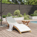 Tuininfurniture Sunlounger met kussen Bruin 198 x 55 x 58,5 cm
