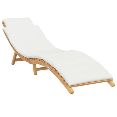 Tuininfurniture Sunlounger met kussen Bruin 198 x 55 x 58,5 cm