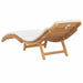 Tuininfurniture Sunlounger met kussen Bruin 198 x 55 x 58,5 cm