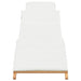 Tuininfurniture Sunlounger met kussen Bruin 198 x 55 x 58,5 cm