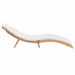 Tuininfurniture Sunlounger met kussen Bruin 198 x 55 x 58,5 cm