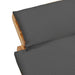 Tuininfurniture Sunlounger met kussen Bruin 198 x 55 x 58,5 cm