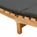 Tuininfurniture Sunlounger met kussen Bruin 198 x 55 x 58,5 cm
