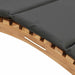 Tuininfurniture Sunlounger met kussen Bruin 198 x 55 x 58,5 cm