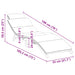 Tuininfurniture Sunlounger met kussen Bruin 198 x 55 x 58,5 cm