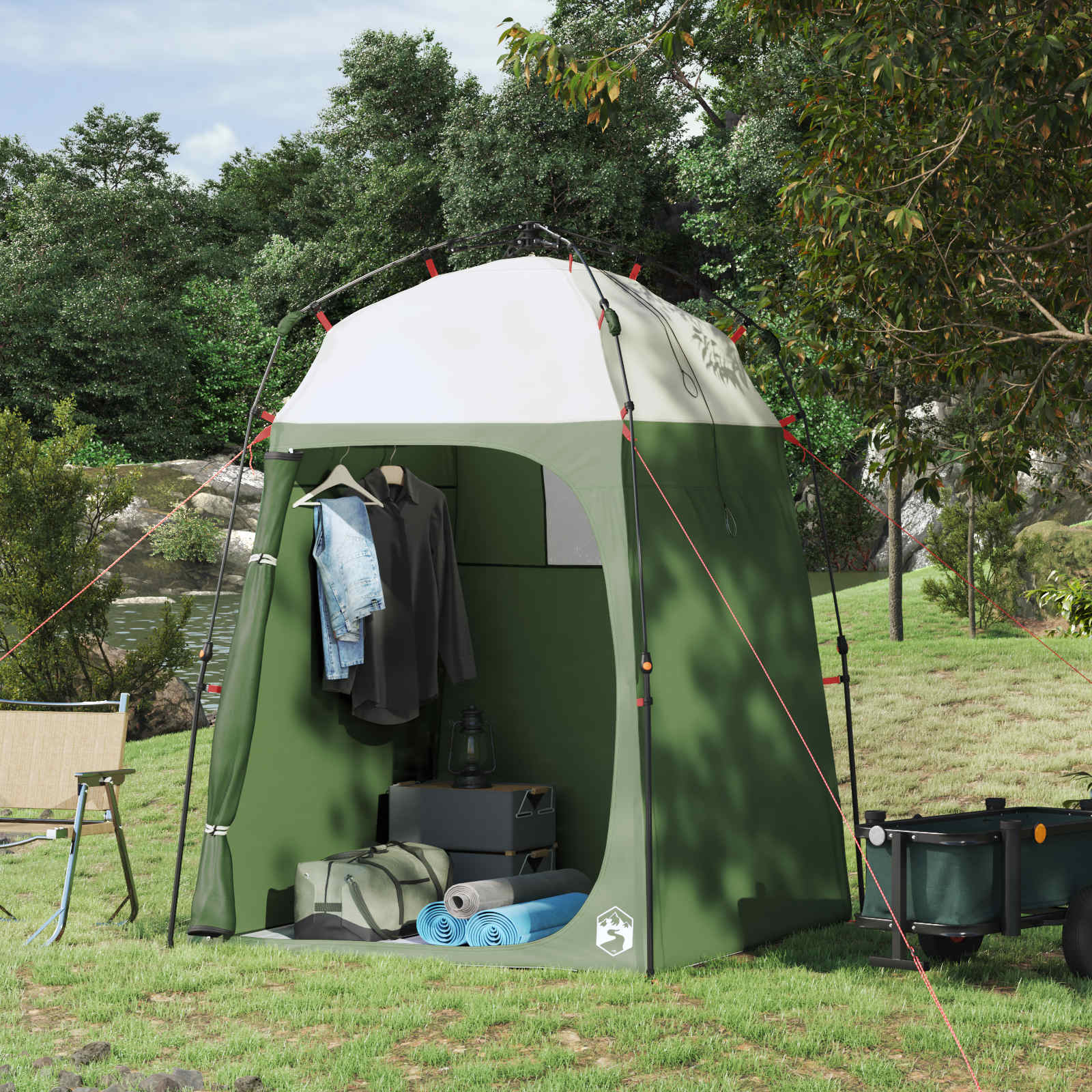 Instant Tent 2-Person Quick-Release Groen 160 x 160 x 227 cm