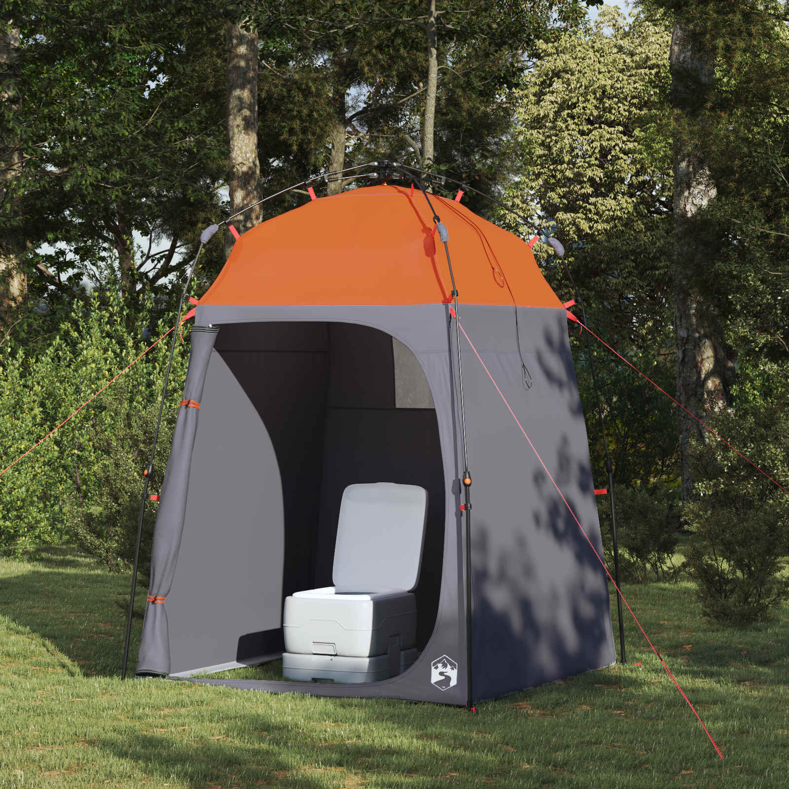 Instant Tent 2-Person Quick-Release met dak Grijs en Oranje
