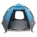 Instant tent met regenhoes voor 4 personen met snelle release