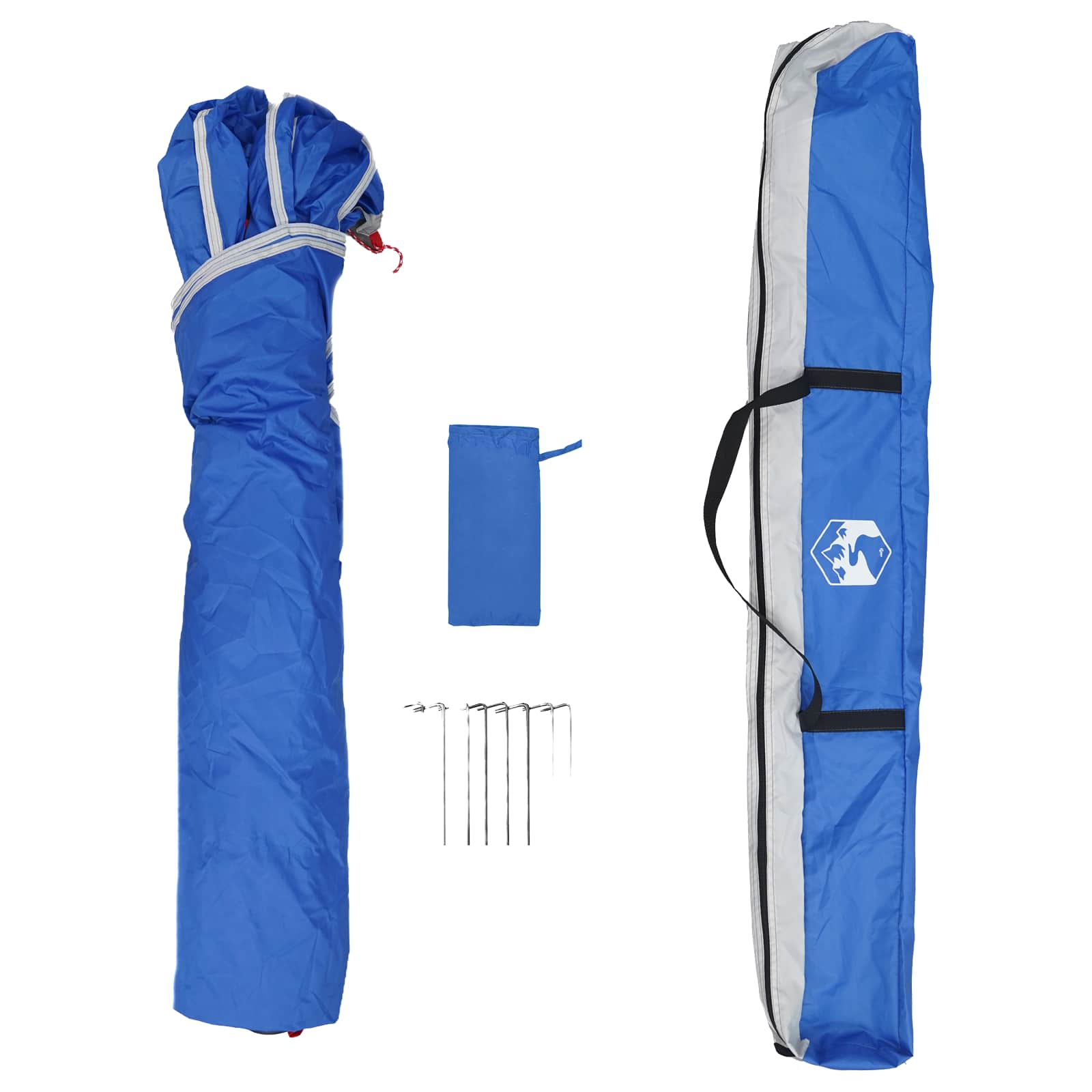 Instant Tent 4-Person Quick-Release Azure Blauw 185T Polyester azuurblauw