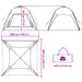 Instant Tent 4-Person Quick-Release Zeegroen 260 x 260 x 197 cm