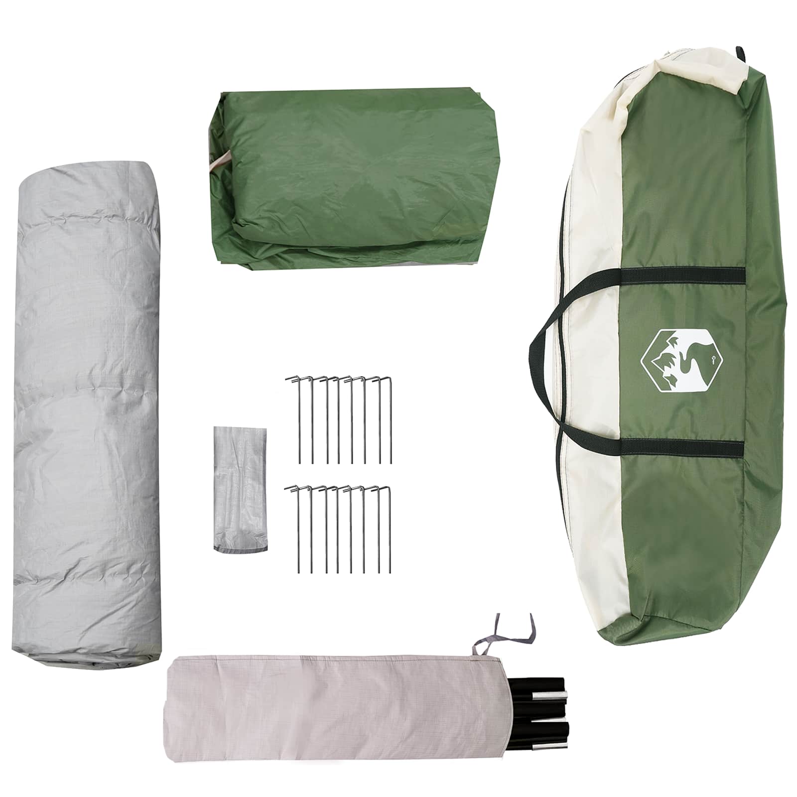 Instant tent met regenhuif voor 12 personen met snelontgrendeling
