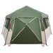 Instant tent met regenhuif voor 12 personen met snelontgrendeling