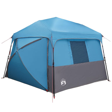Instant tent met regenhuif voor 12 personen met snelontgrendeling