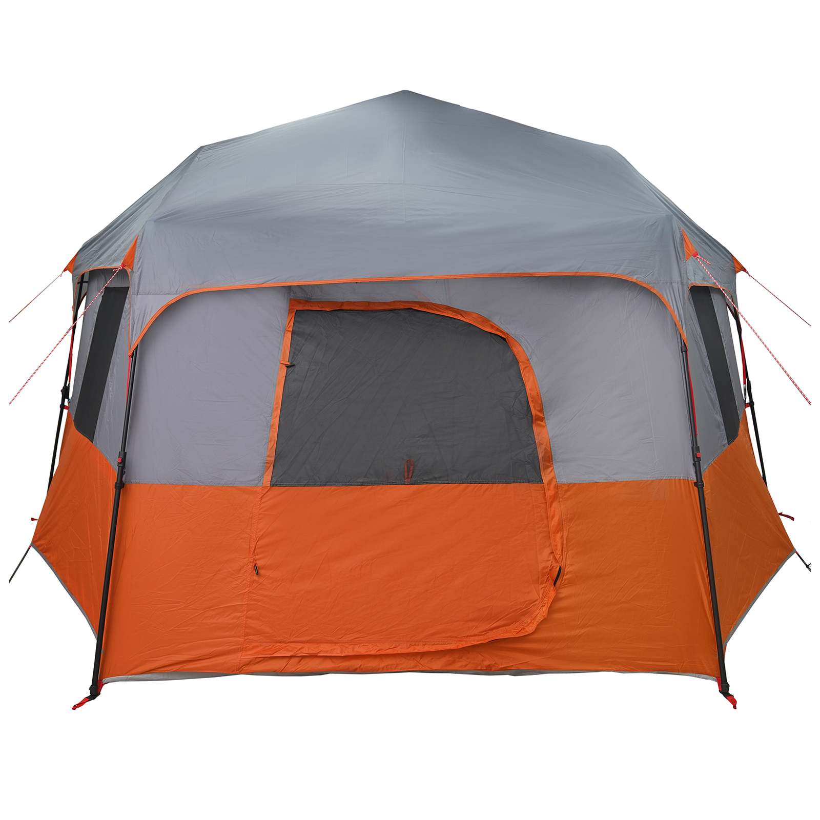 Instant tent met regenhuif voor 12 personen met snelontgrendeling