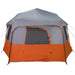 Instant tent met regenhuif voor 12 personen met snelontgrendeling