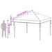 Gazebo Dekking Vervanging Doorzichtig 300 x 300 x 26 cm PVC