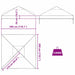 Gazebo Dekking Vervanging Doorzichtig 300 x 300 x 26 cm PVC