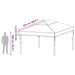 Gazebo Dekking Vervanging Doorzichtig 400 x 300 x 32 cm PVC