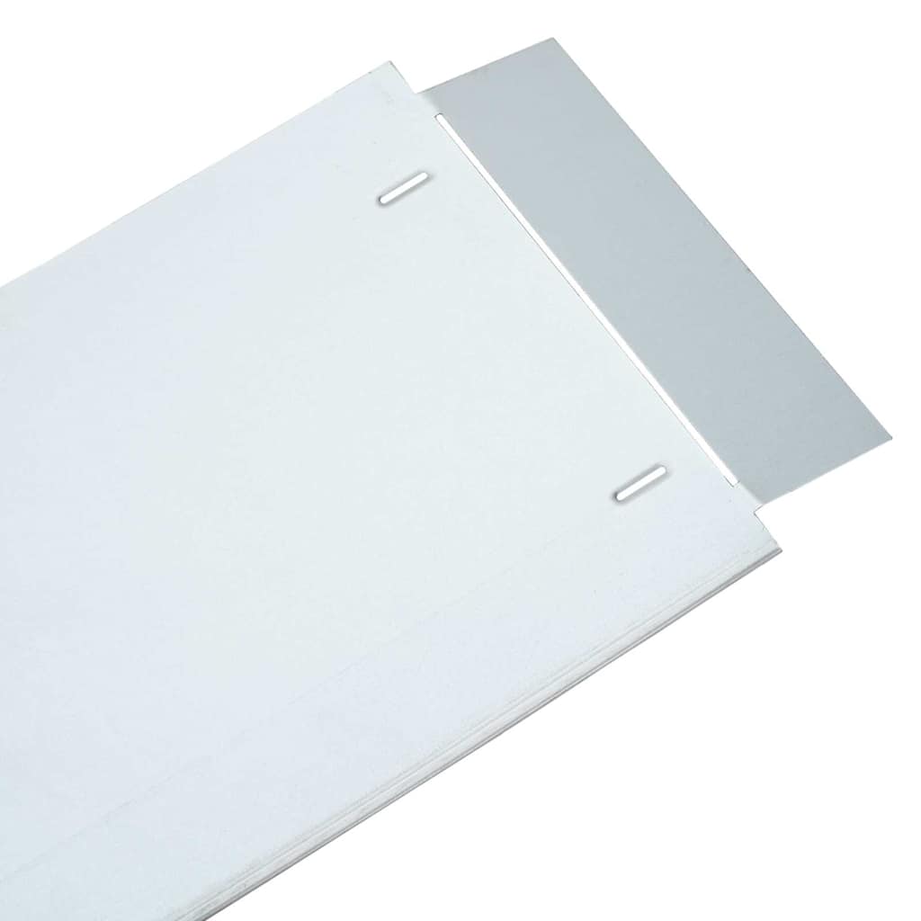 Gazonranden 5 st 100 x 25 x 0,07 cm Gegalvaniseerd staal Zilver