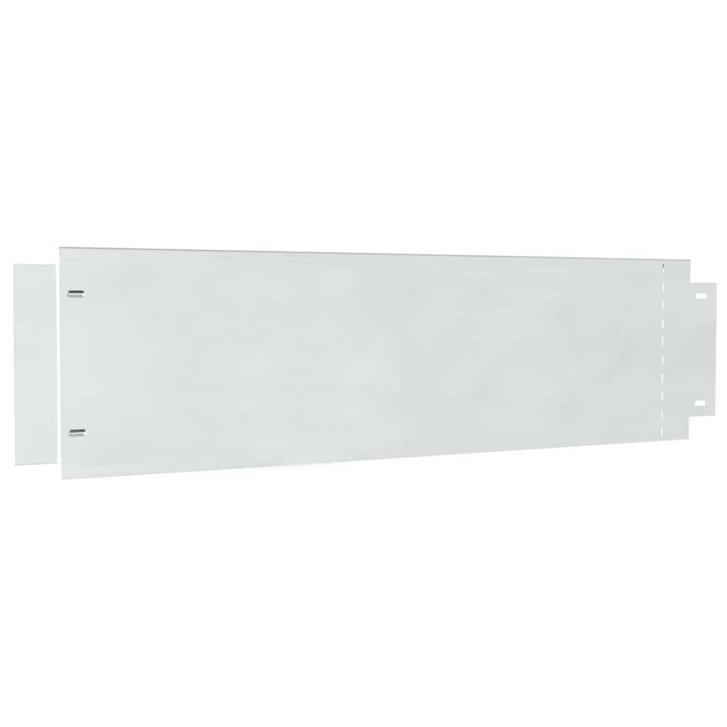 Gazonranden 5 st 100 x 25 x 0,07 cm Gegalvaniseerd staal Zilver