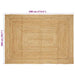 Vloerkleden Naturel 200 x 290 cm Jute