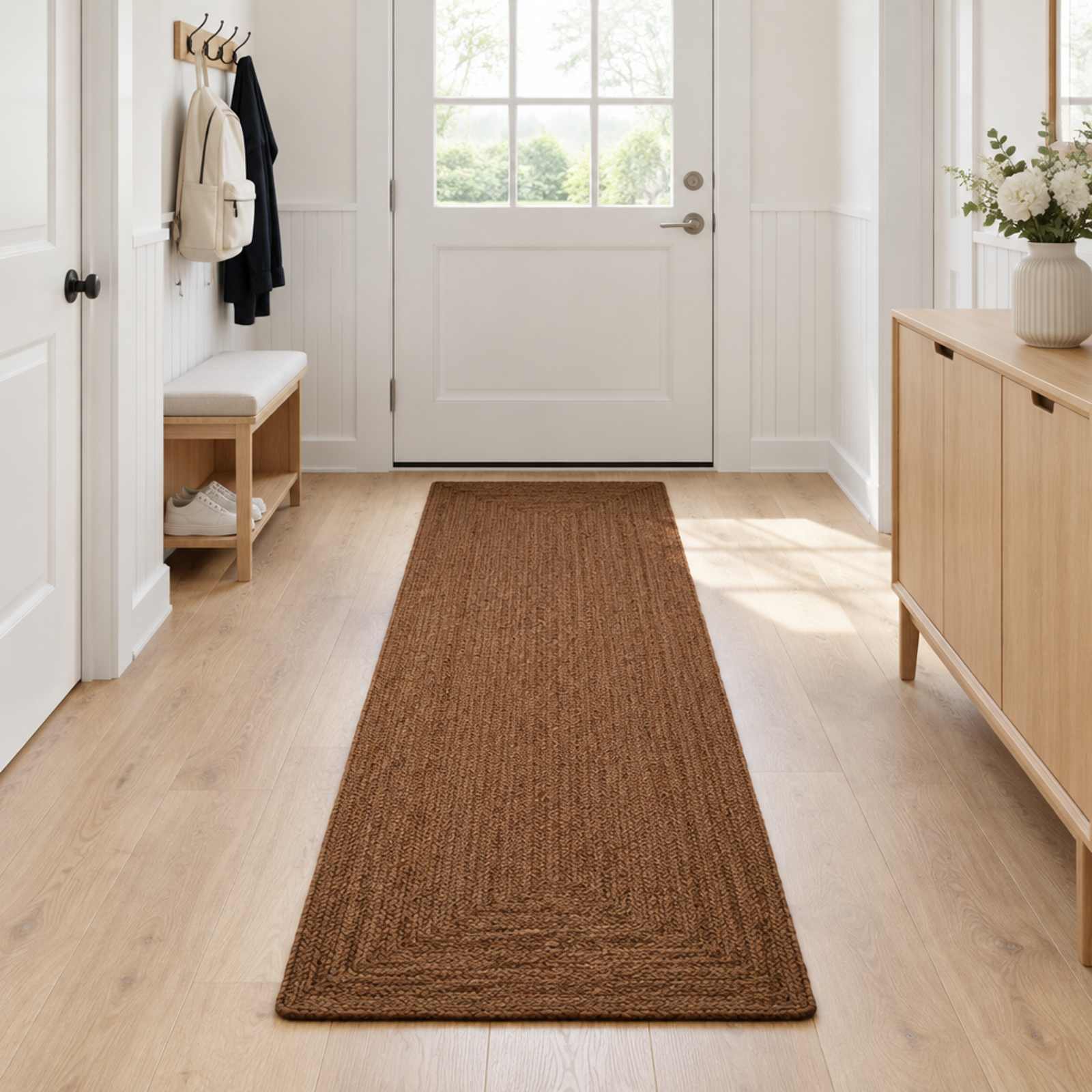 Gebied Tapijt Grijs 60 x 250 cm Jute