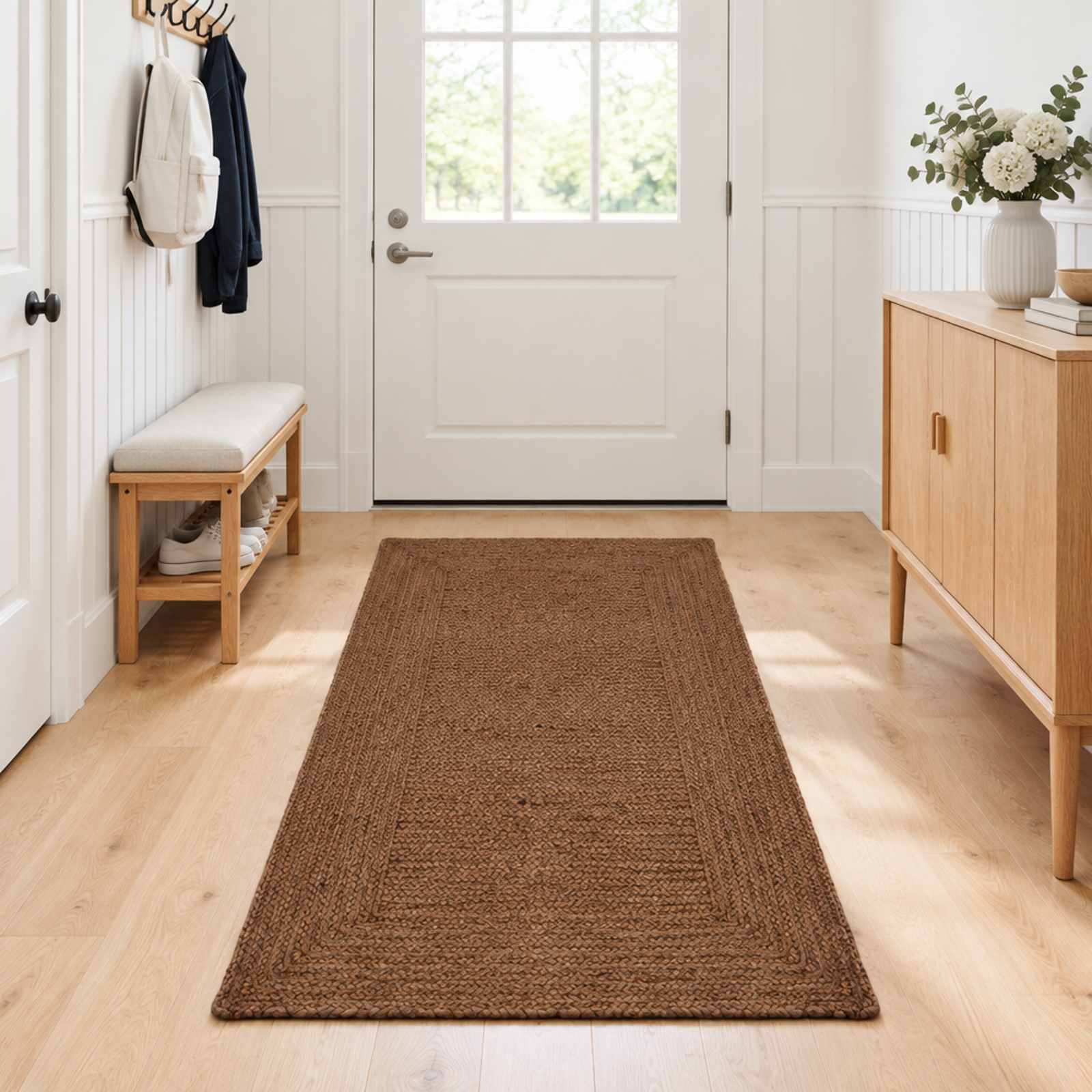 Gebied Tapijt Grijs 80 x 200 cm Jute